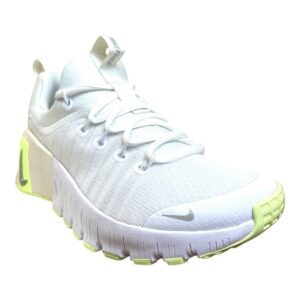 Nike Free Metcon 6 White/Metallic Silver-Barely Volt