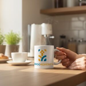 Bodrogkeresztúr címerrel ellátott bögre